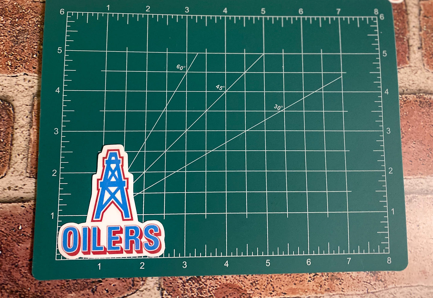 Oilers Die Cut Sticker